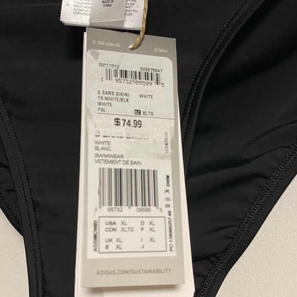 ADIDAS SH3.RO Black Bikini Swimsuit Bathing Suit Bottom size XL NWT - Picture 9 of 15